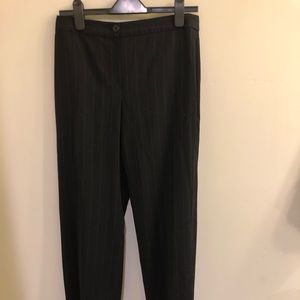 ARMANI Straight-Leg Pants w/ Stripes